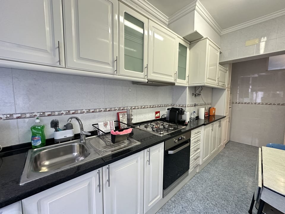Apartment | Private kitchen | Full-size fridge, microwave, oven, stovetop