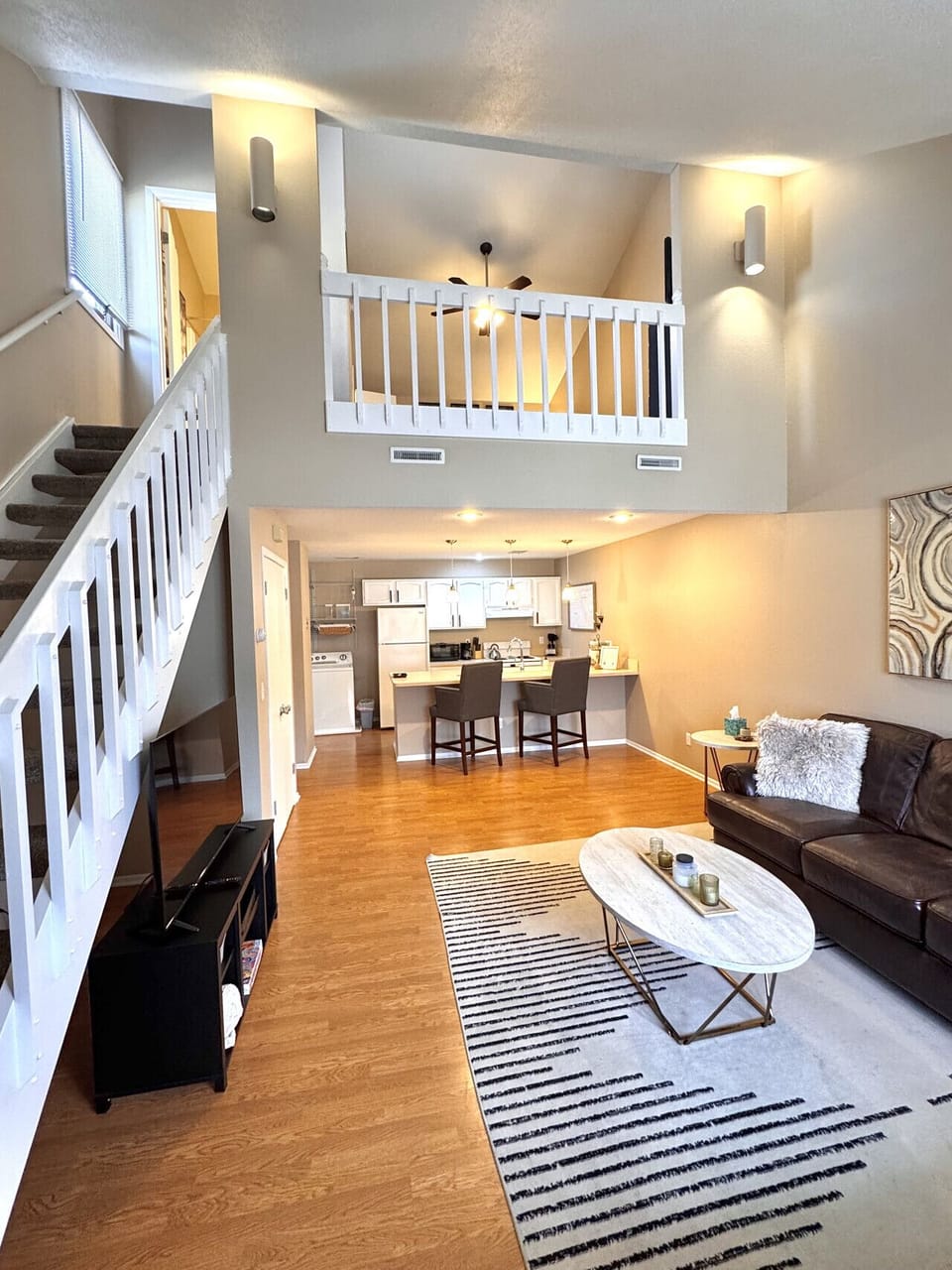 Plenty of modern charm and cozy touches.