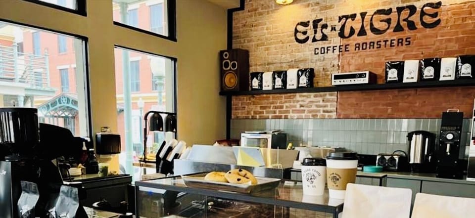 Coffee shop 1 block away 