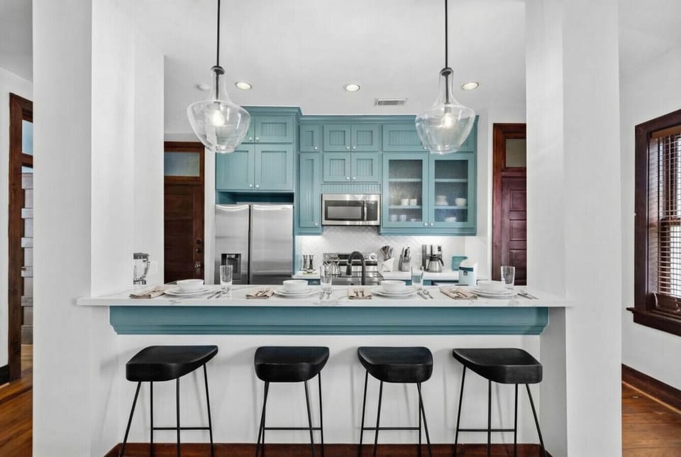 Whip up delicious meals in this charming kitchen