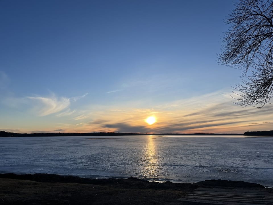 Sunset view from our patio.