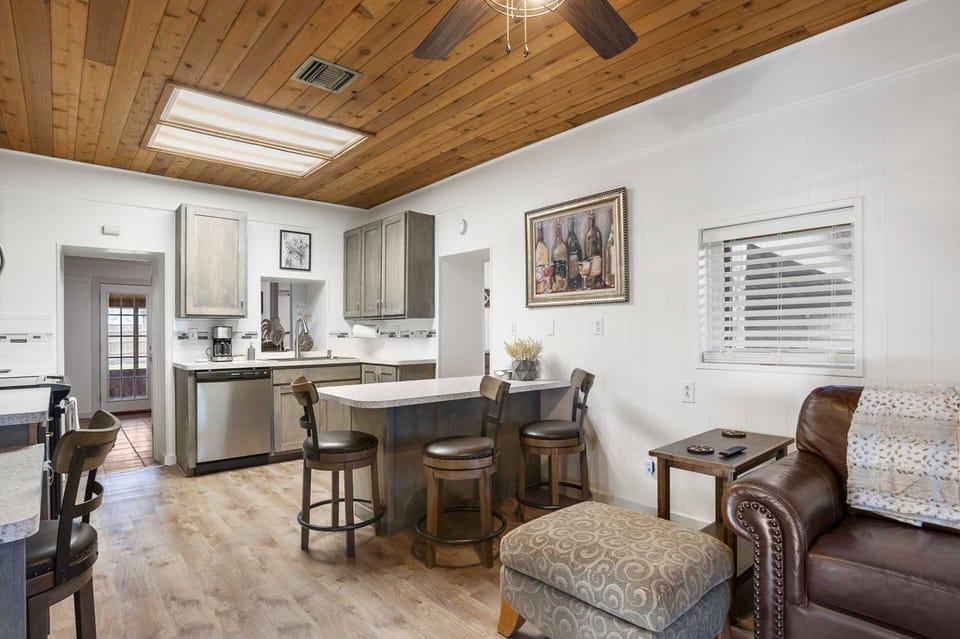 Your personal comfort is assured with central air, heat, and ceiling fans in every room!