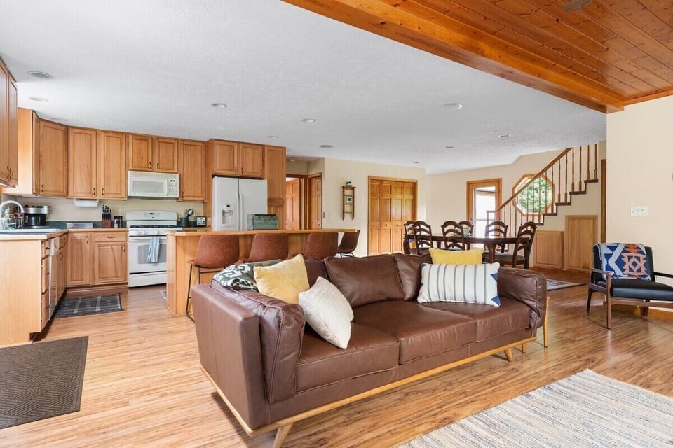 Cozy couch in great room!  Open floor plan!
