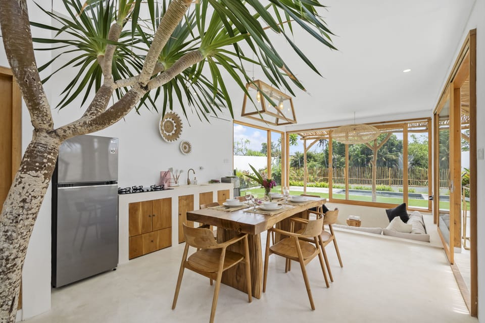 Deluxe Villa, 3 Bedrooms | Private kitchen | Fridge, stovetop, cookware/dishes/utensils, cleaning supplies
