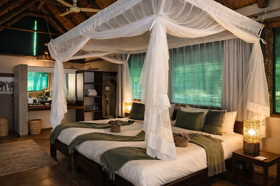 Luxury Chalet, River View | Individually decorated, individually furnished, desk, laptop workspace
