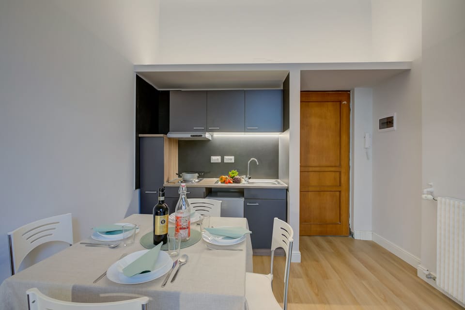 Kitchen and dining area