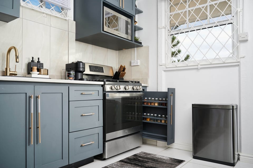 Indulge in culinary opulence amid state-of-the-art appliances.