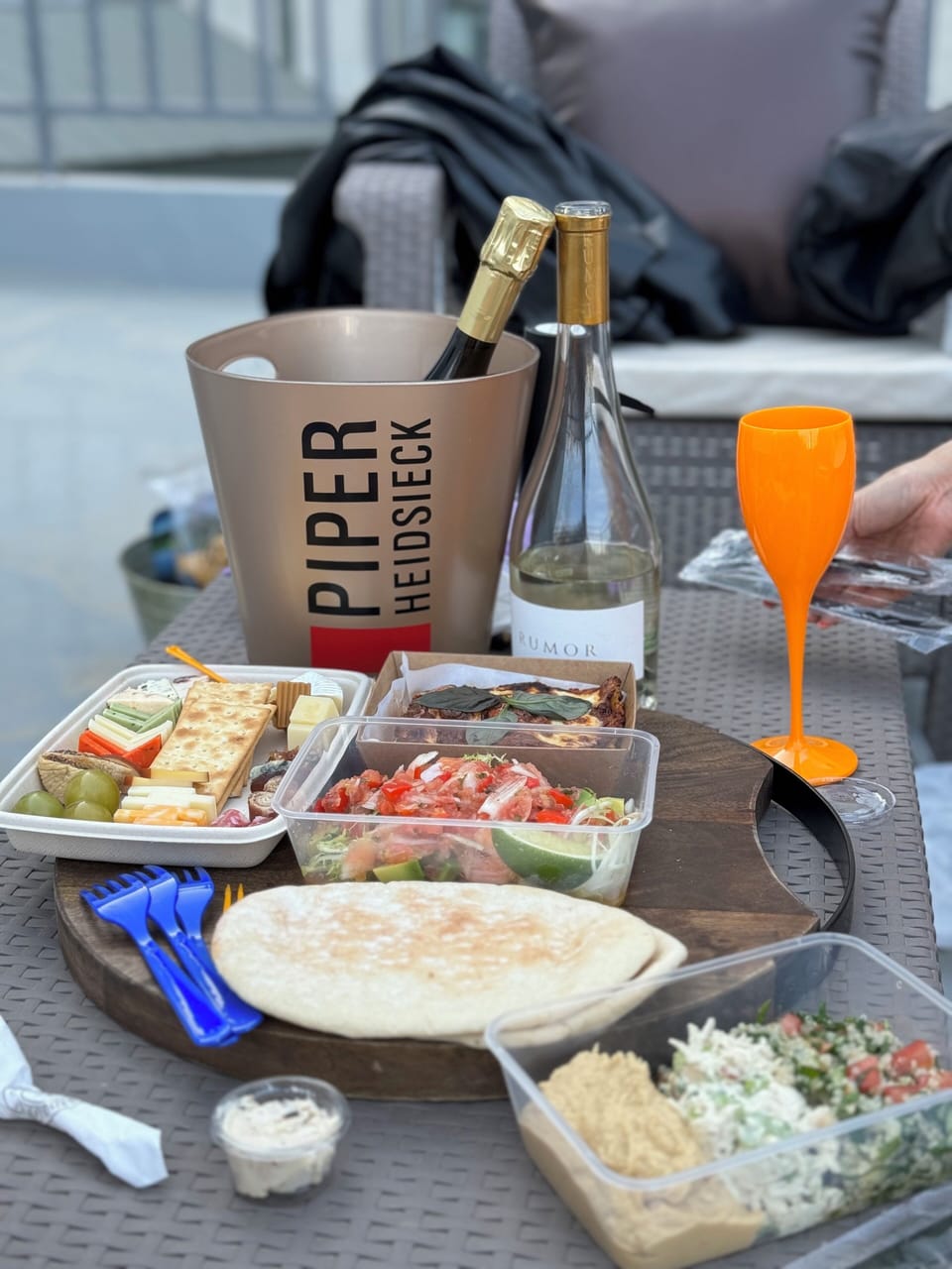 Sipping Wine and indulging in your favorite snacks
