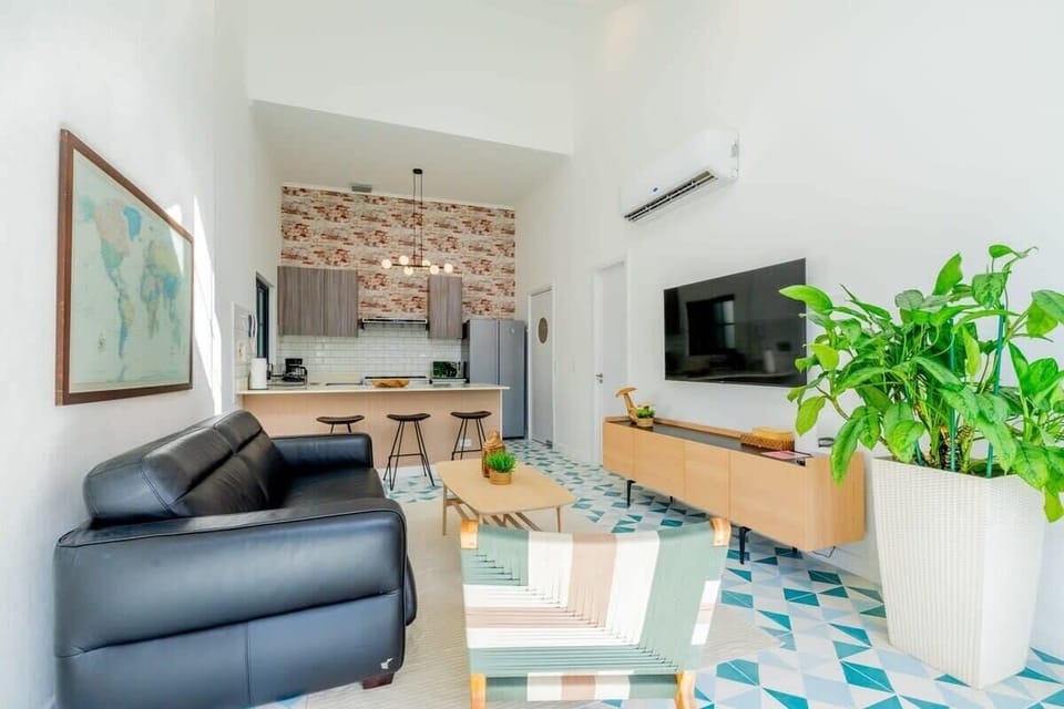 Living room with tv