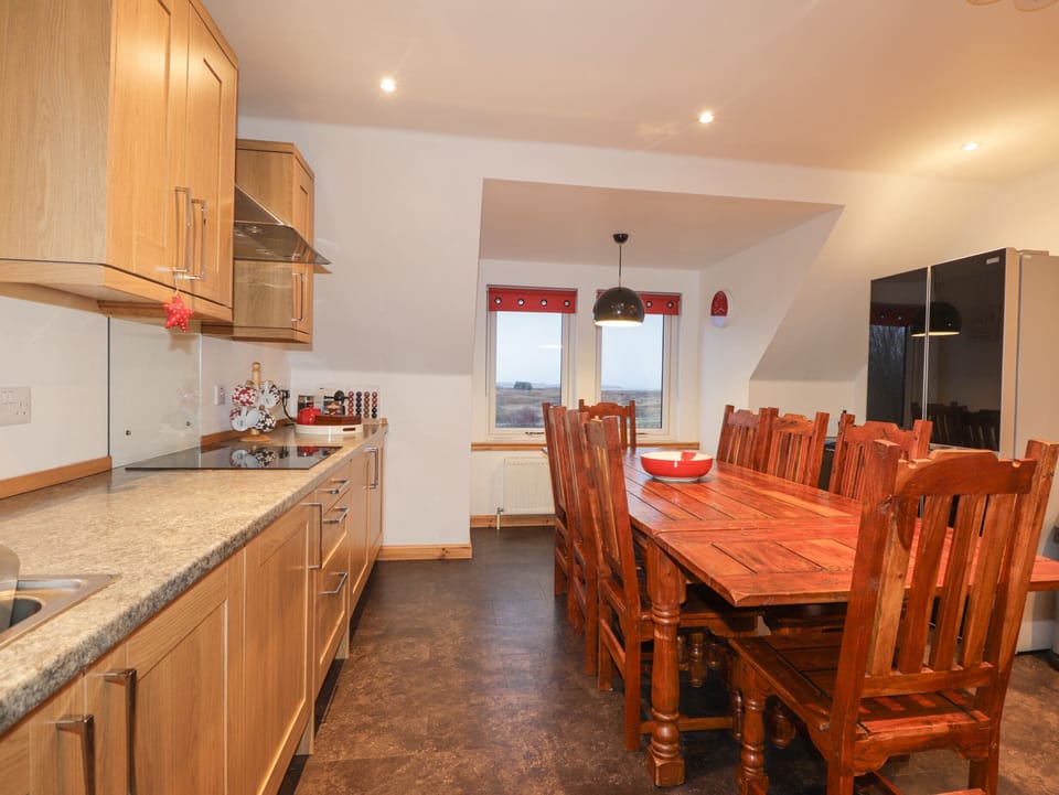 Fridge, dishwasher, electric kettle, toaster