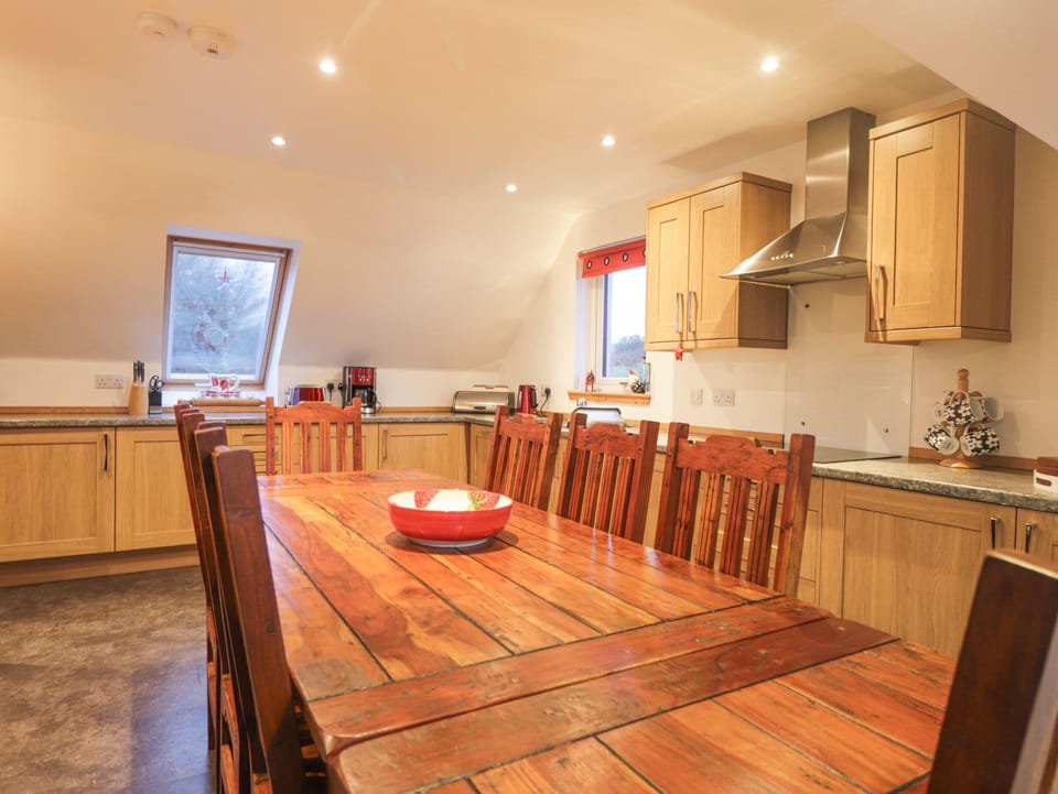 Fridge, dishwasher, electric kettle, toaster