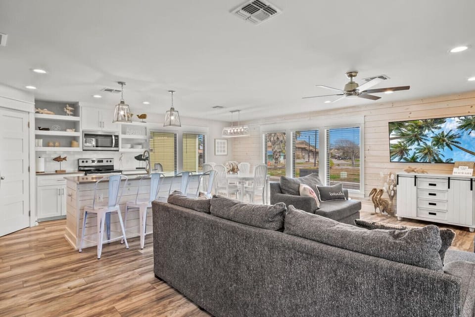 Open Living and Dining Area