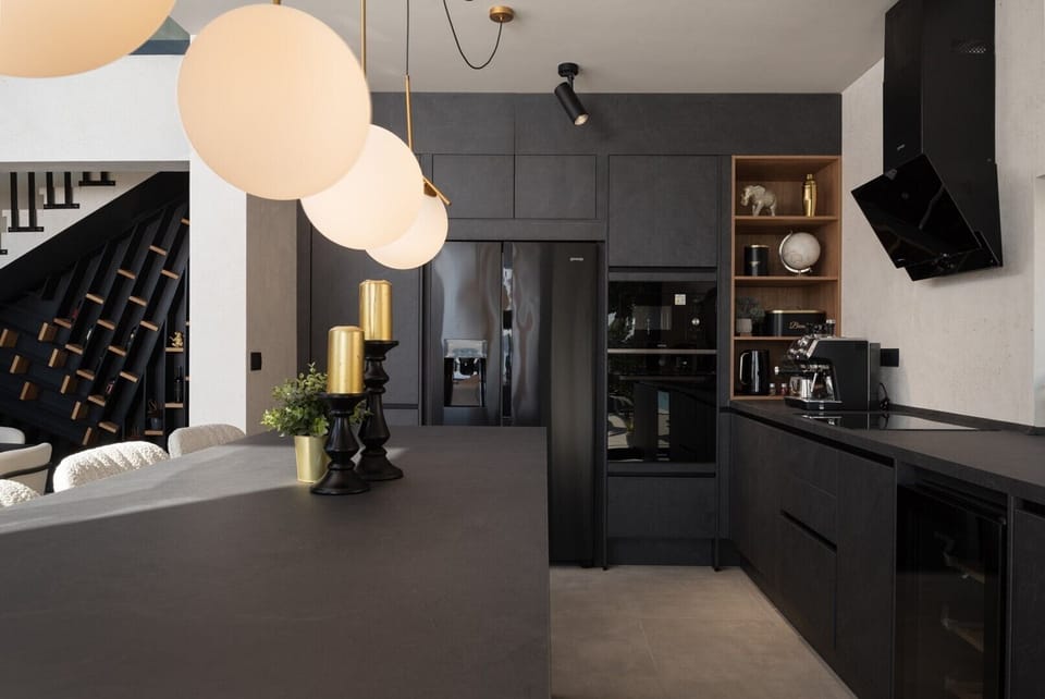 Full equipped kitchen at guest's disposal in Zadar luxury sea view villa