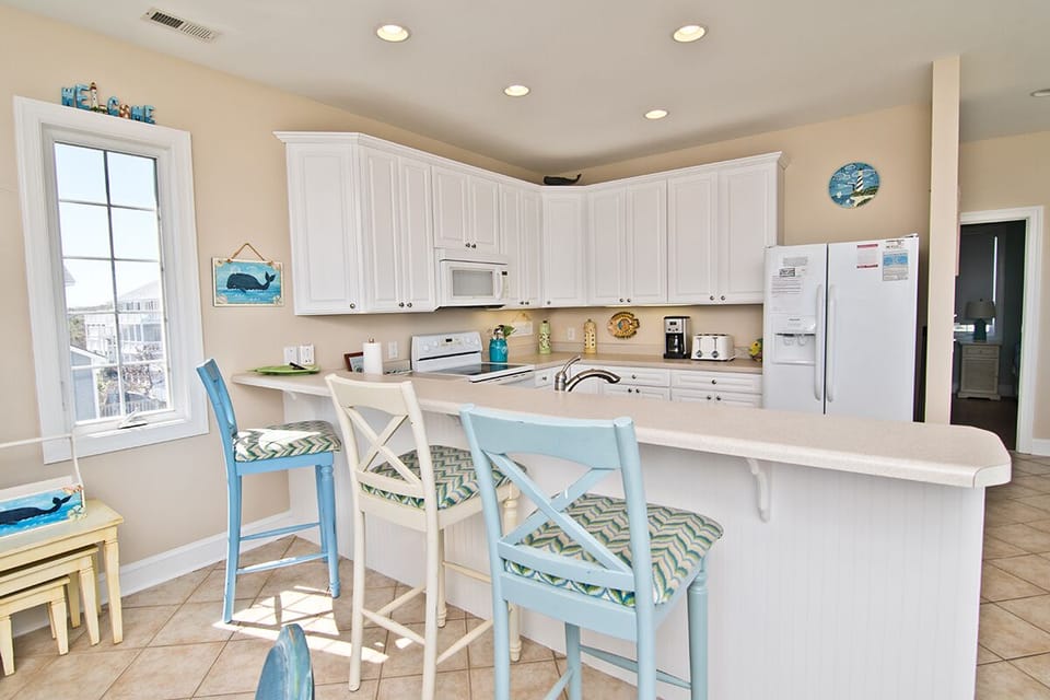 Level Two kitchen with Bar Seating