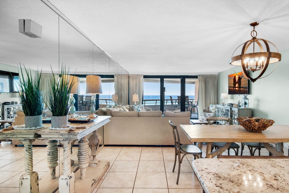 Kitchen to living room view