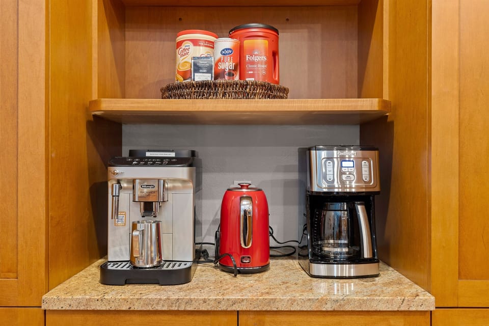 The heart of the kitchen? Great coffee and even better mornings.