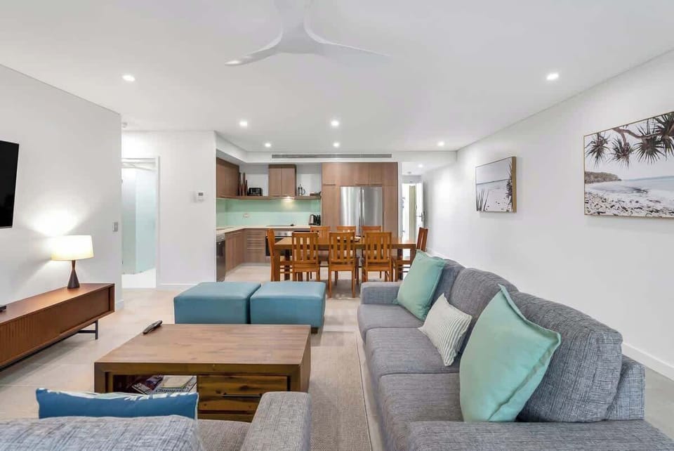 Spacious and thoughtfully designed, the open-plan layout invites group connection while offering distinct zones to relax, dine, and unwind.