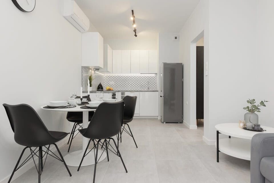 Another angle of the living room, featuring a stylish interior with a minimalist aesthetic.