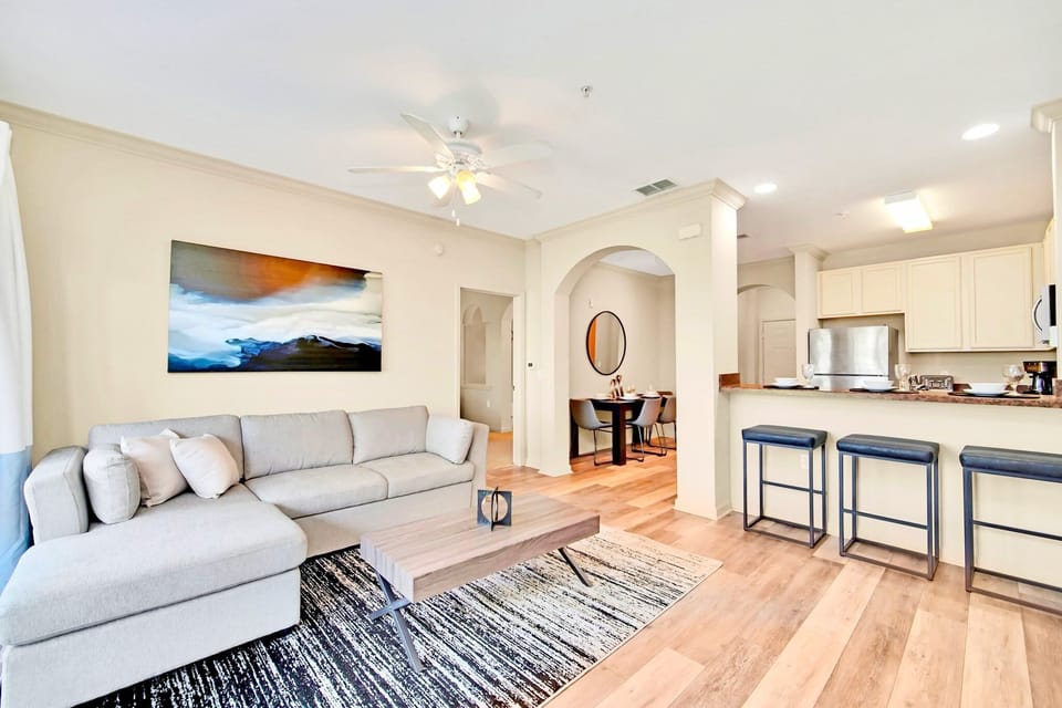 Living Room with L-shaped sofa