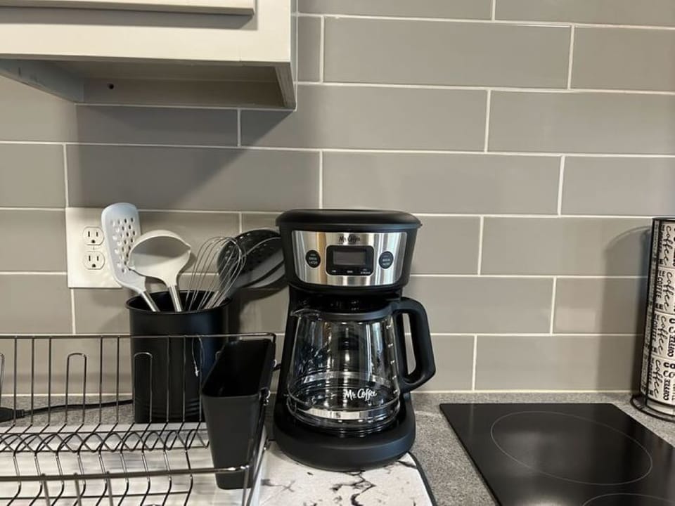 Don't forget to pack your favorite roast to use in the drip coffee pot.