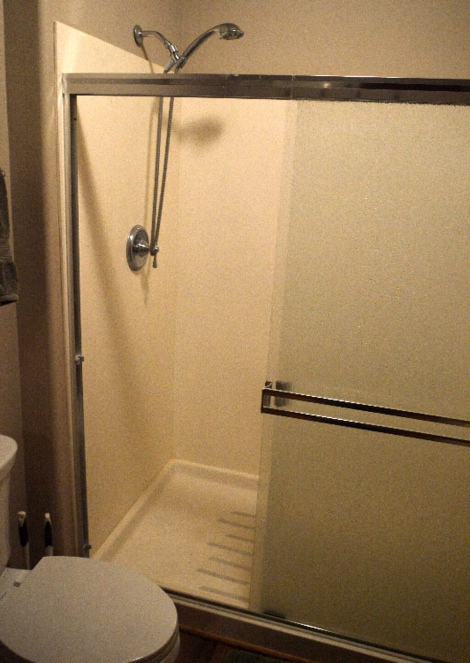 walk in shower in master bathroom