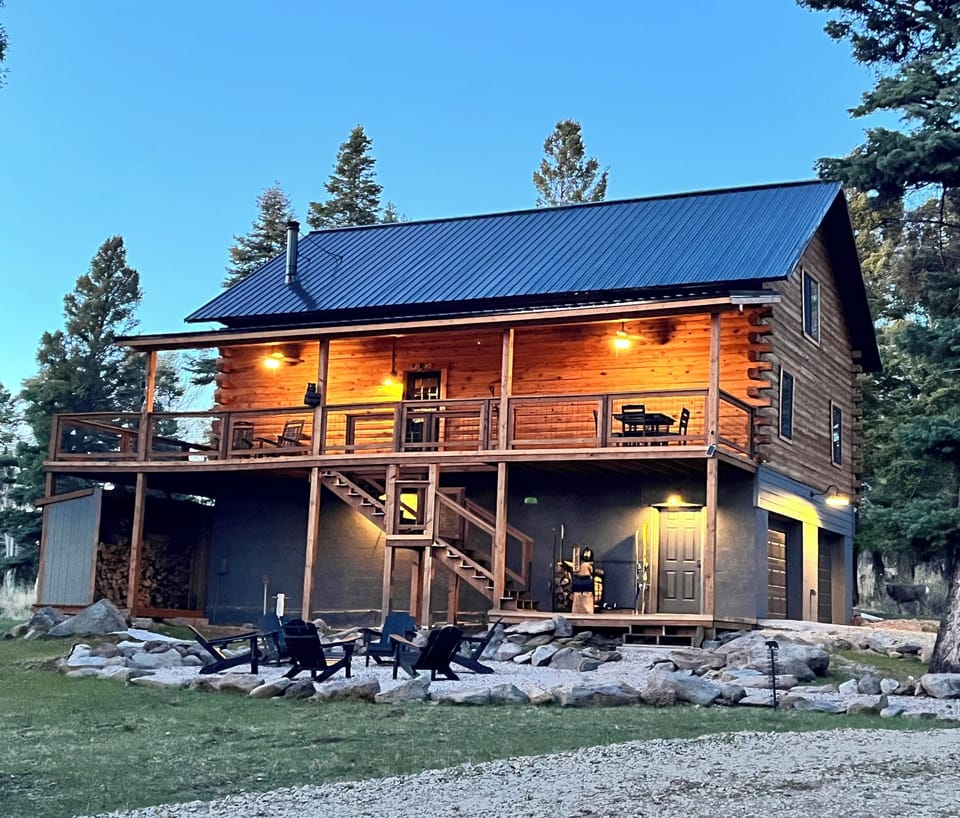Evenings at Bear Necessities Lodge — Fire Pit, Starry Nights, and Mountain Air