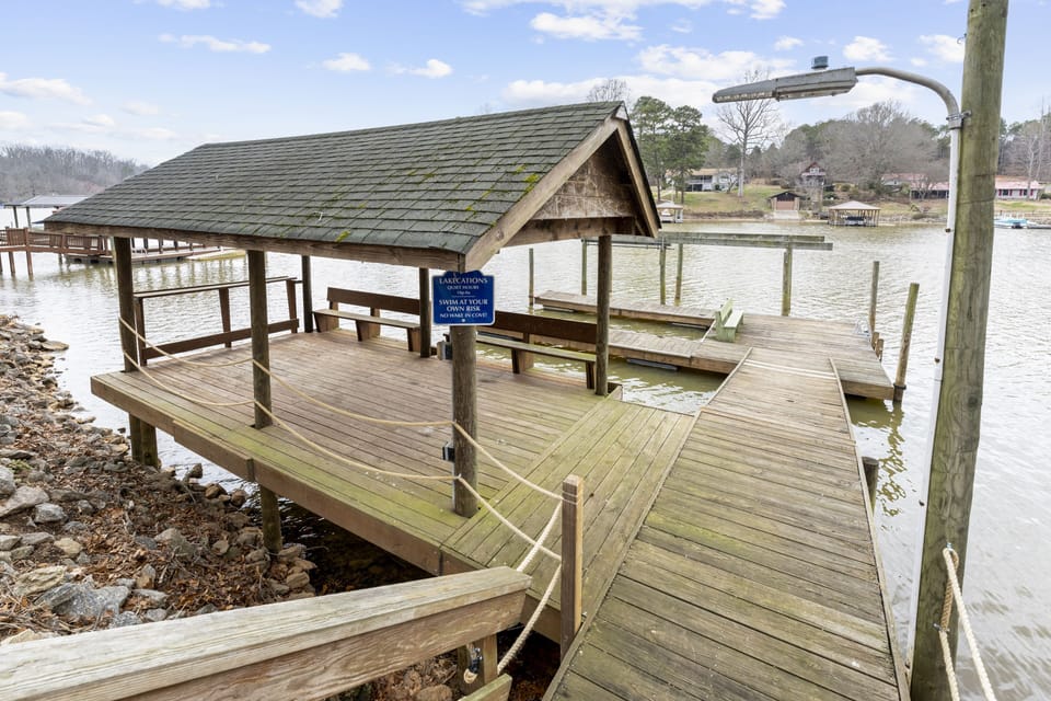 Private dock to store your own or rental boat. 