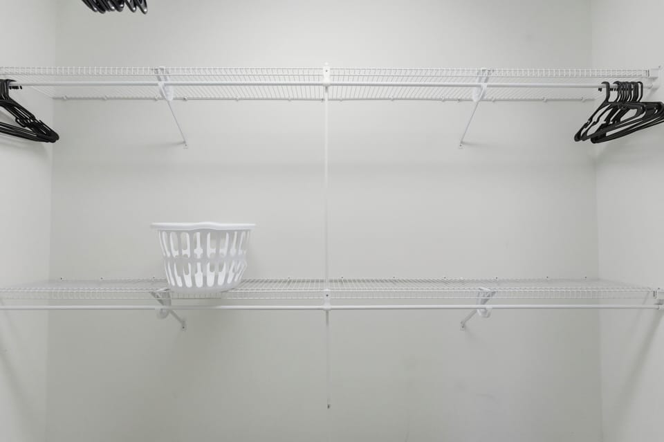 Primary bedroom's closet.