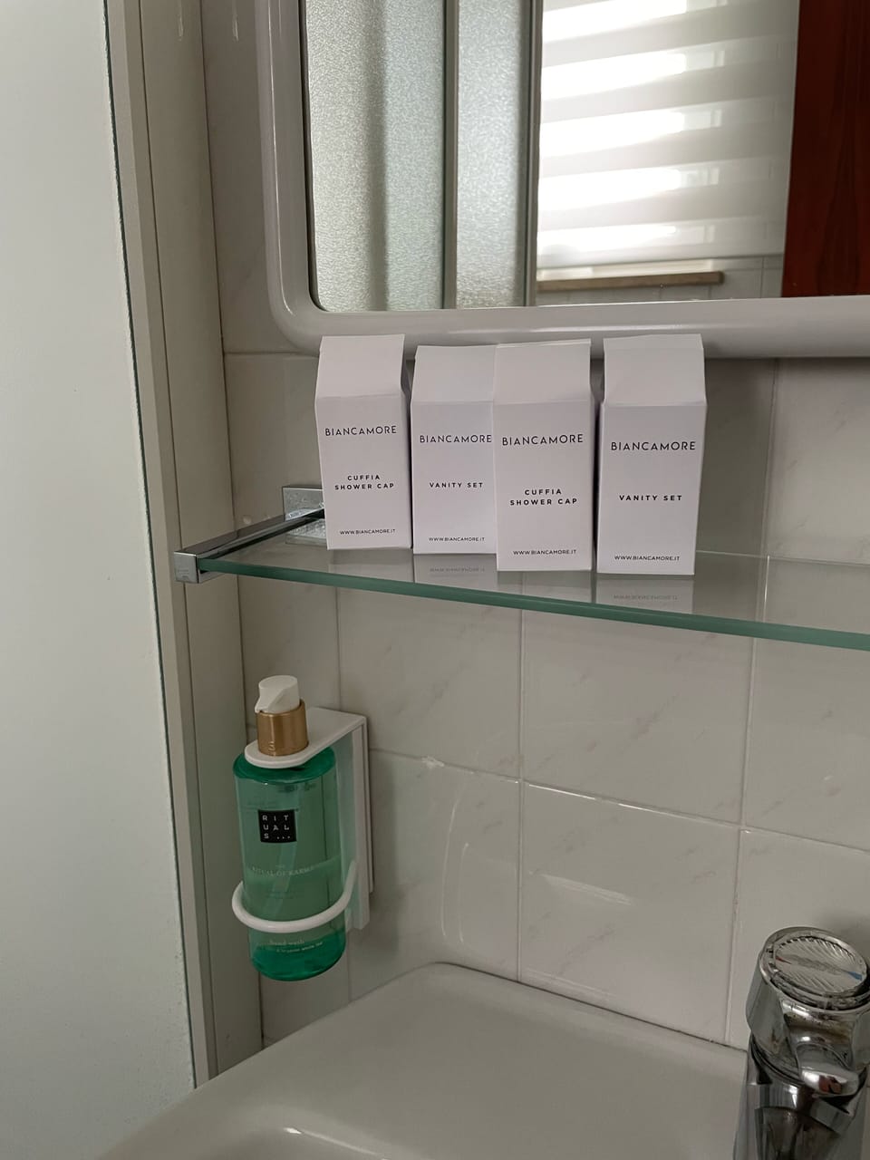 Free toiletries, hair dryer, bidet, towels