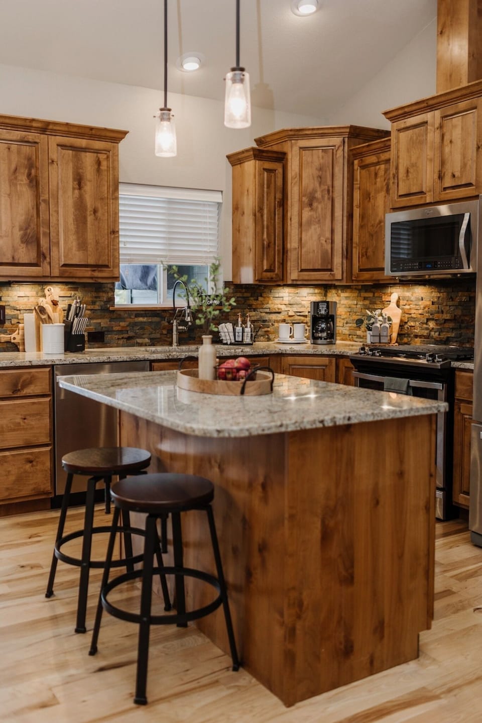 Fully stocked kitchen