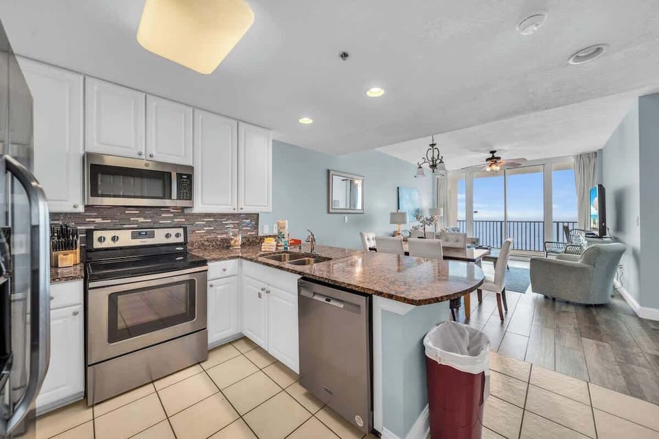 Open concept kitchen