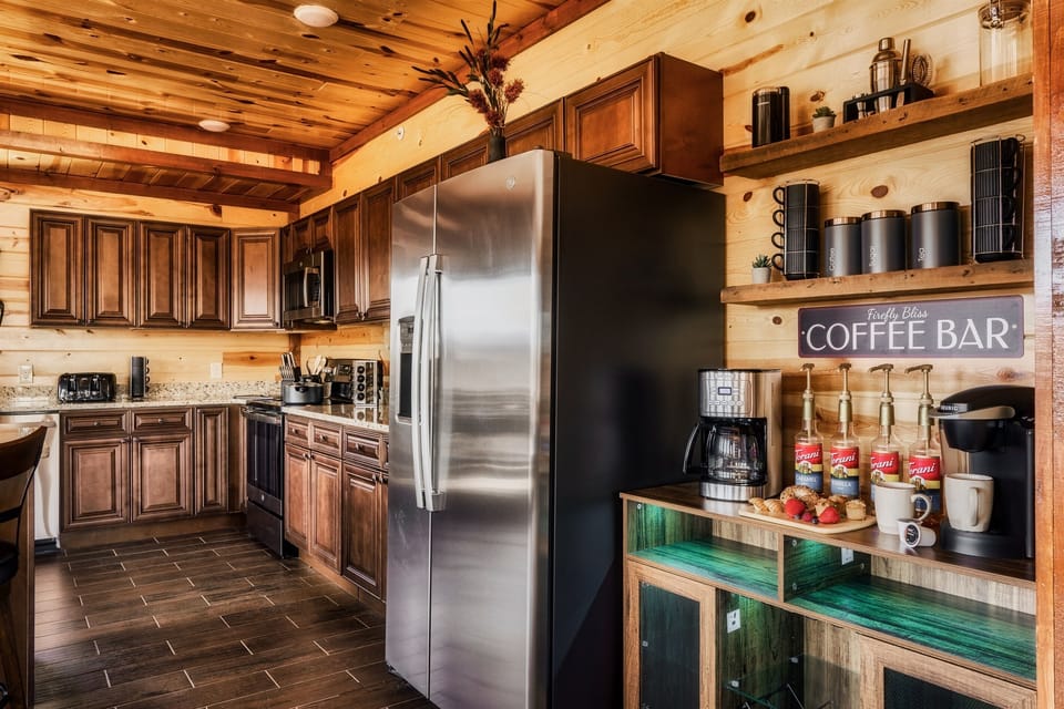 And everything in this sparkling new kitchen is state of the art, including stainless steel appliances...