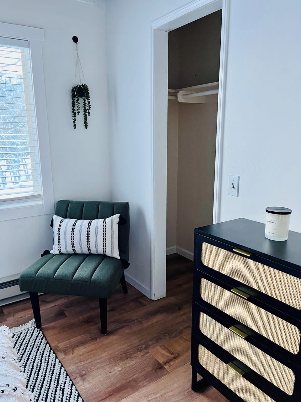 Upstairs Bedroom One Decor & Dresser
