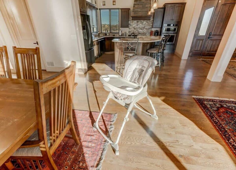Family-friendly and inclusive—our dining area is equipped with a highchair for the little ones, ensuring everyone can gather comfortably and enjoy memorable meals together.