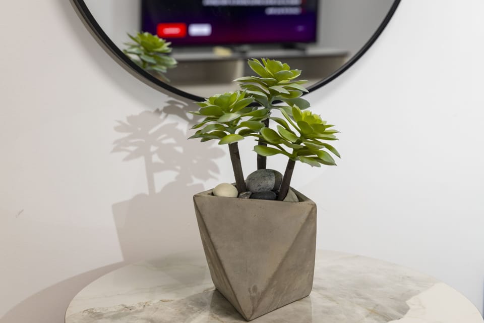 Comfort Apartment | Living area | 42-inch Smart TV with digital channels, Netflix, streaming services