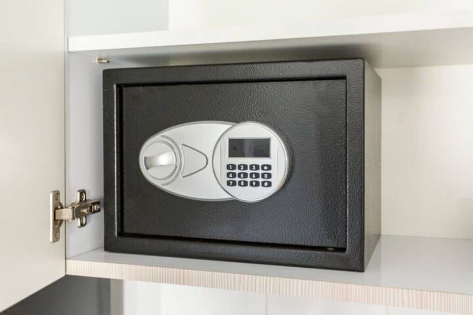 A secure safe is available in the apartment.
