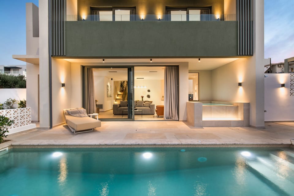 front villa pool area