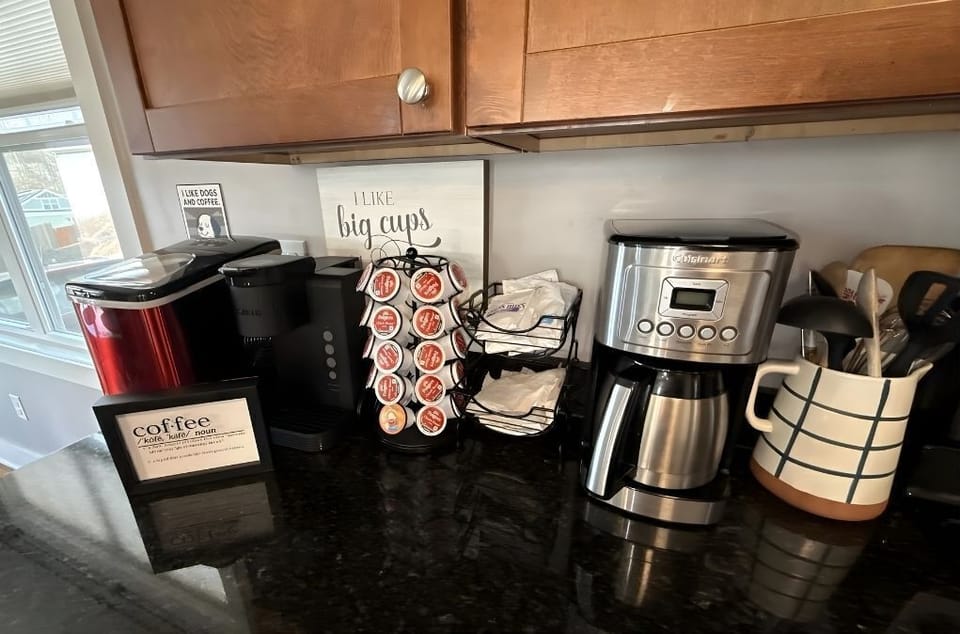 Enjoy your mornings with a cup of hot chocolate or coffee