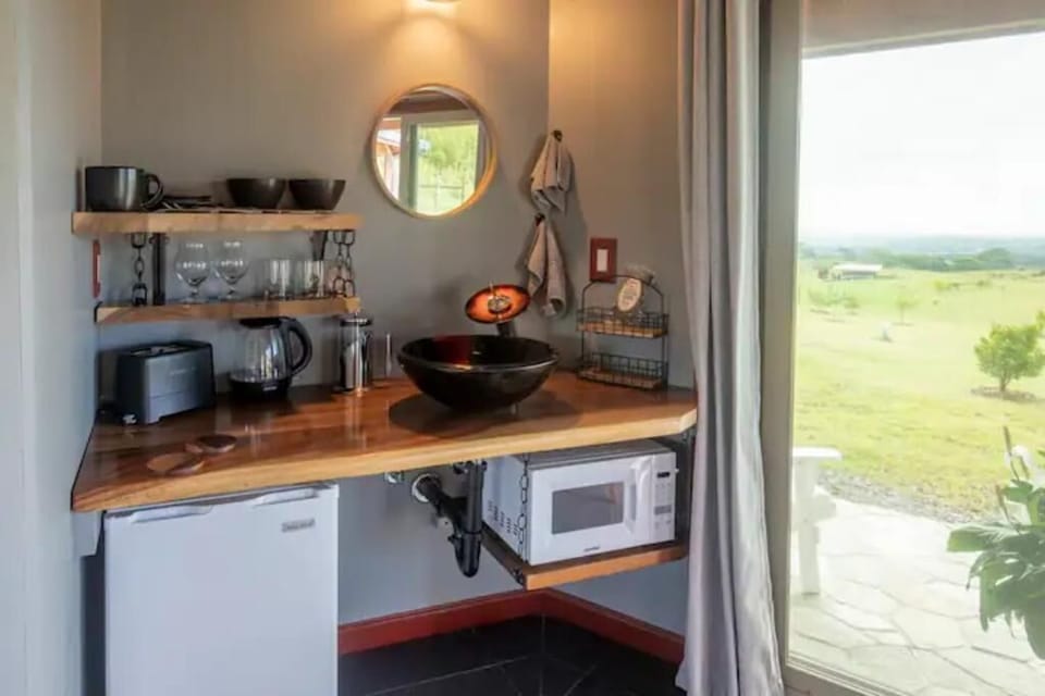 Functional full kitchenette 