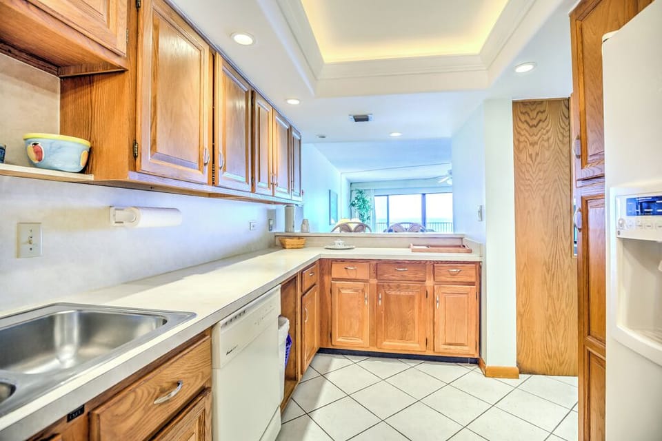 Kitchen with Ocean Views
