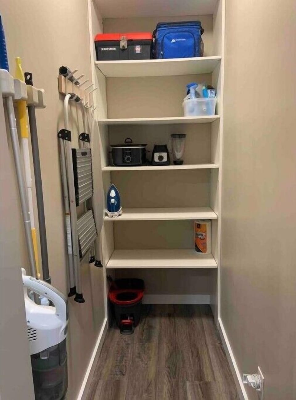Utility closet and pantry.