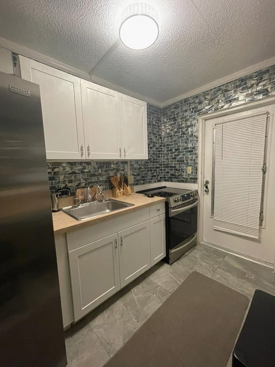 View of Kitchen at Night