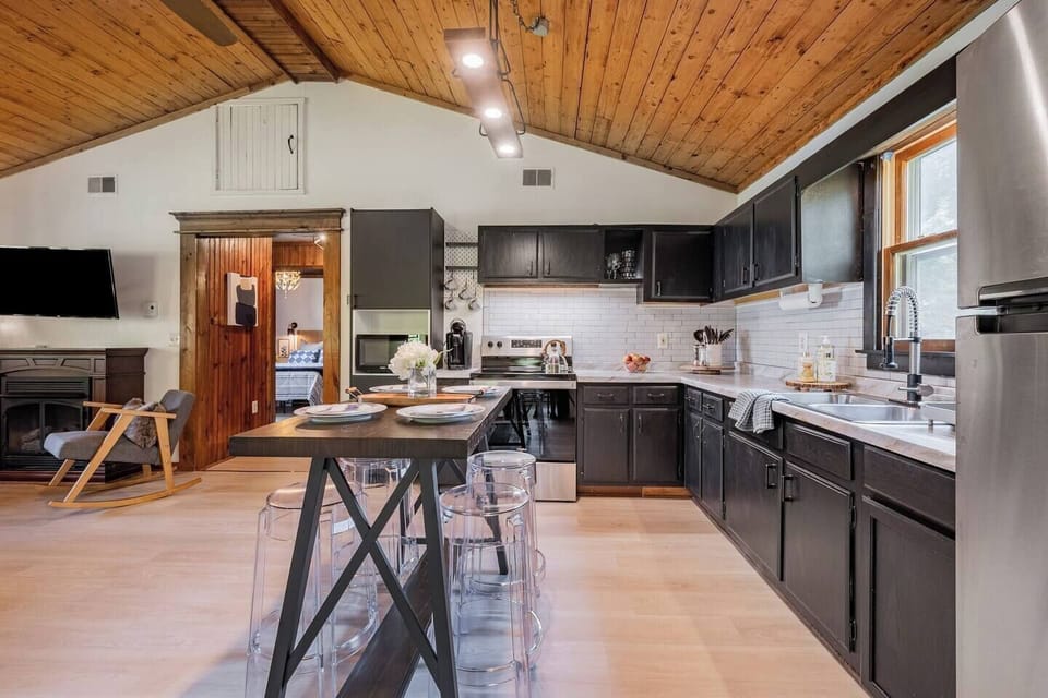 Kitchen and dining area