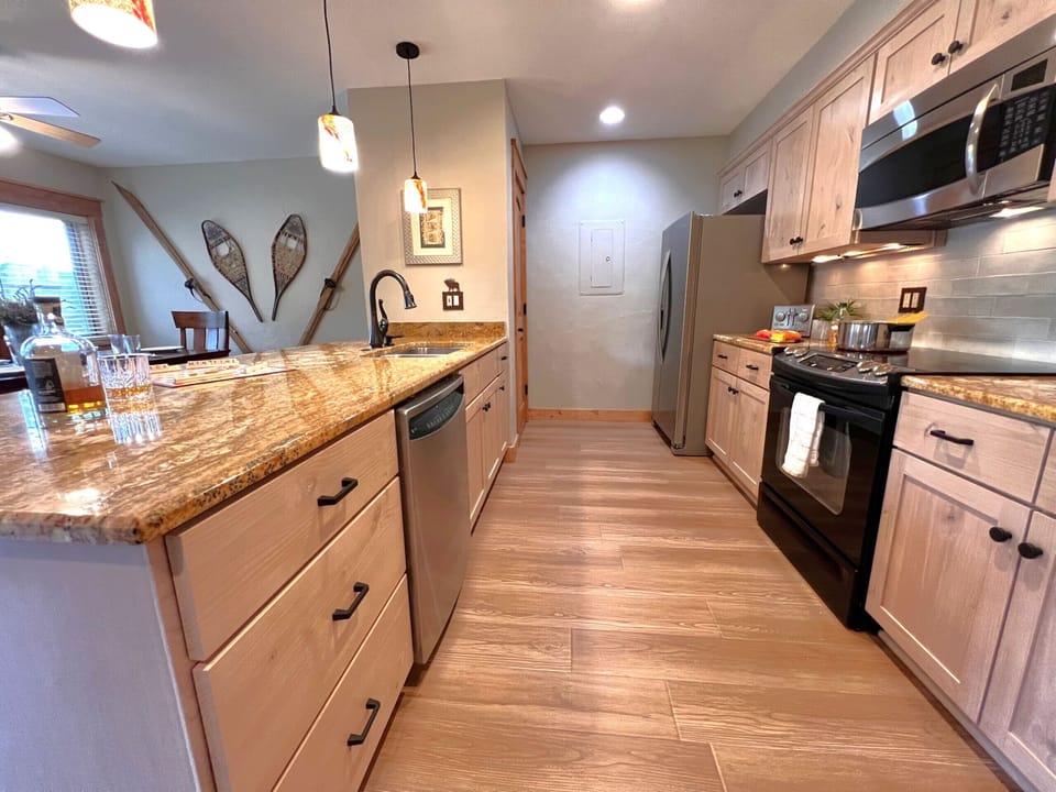 A beautiful galley kitchen to enjoy and make a feast