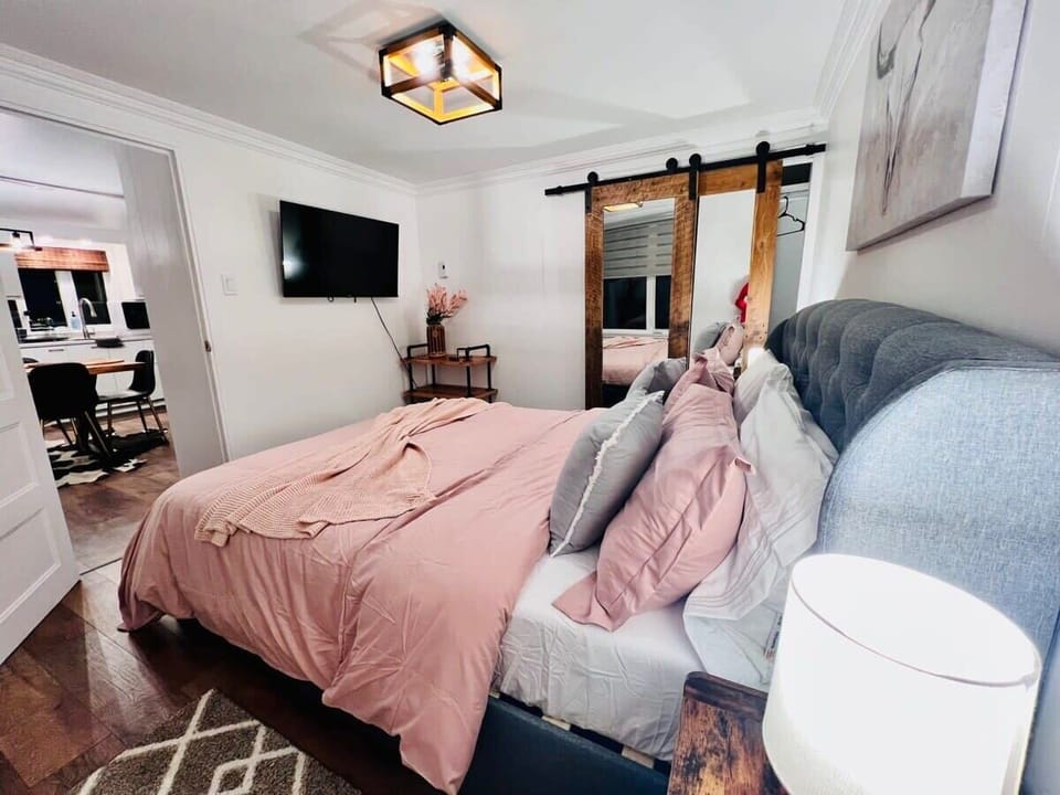 Chambre 1 - Lit quee