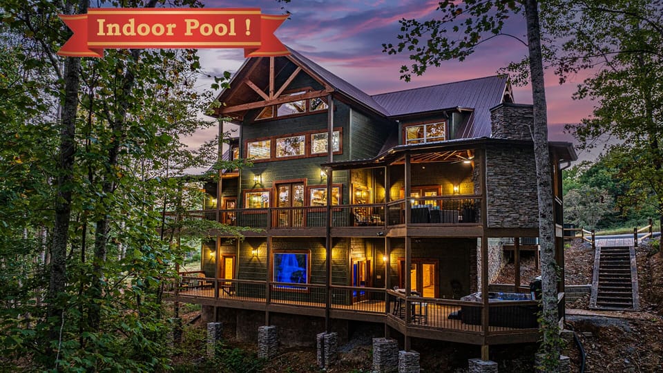 Smoky Mountains Cabin Rental With Indoor Pool