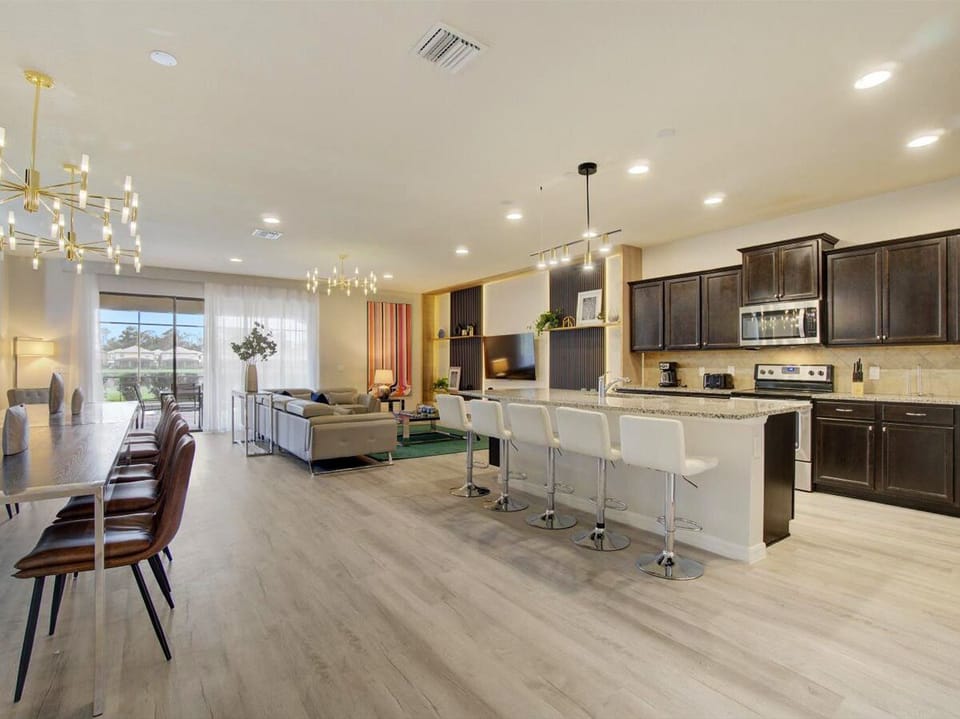 Open Floor Plan - Kitchen-Dining Room-Living Room