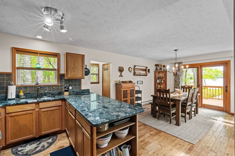 Fully stocked kitchen