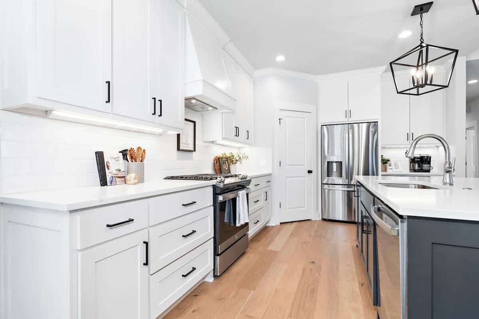 The kitchen is fully stocked with all the cooking essentials such as dinnerware and cookware to make your favorite family meals. 
