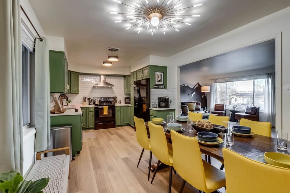 Bright, open-concept kitchen with everything needed for cooking, entertaining, and connecting